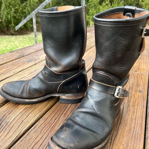 View photo of Attractions BILTBUCK Engineer Boots in Black Italian Horsebutt