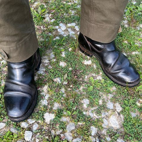 View photo of Attractions BILTBUCK Engineer Boots in Black Italian Horsebutt