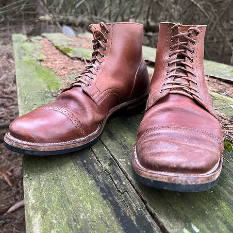 Search result thumbnail of Viberg Service Boot in Horween Natural Essex Workshoe Butt