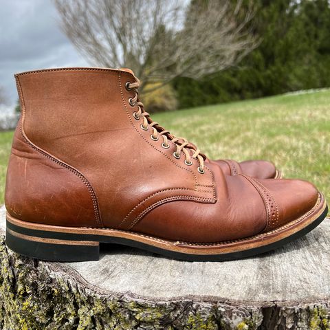 View photo of Viberg Service Boot in Horween Natural Essex Workshoe Butt