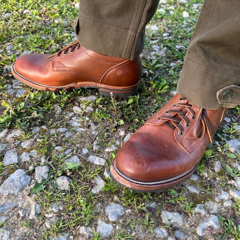 Search result thumbnail of Viberg 145 Oxford in Horween Natural Essex Workshoe Butt