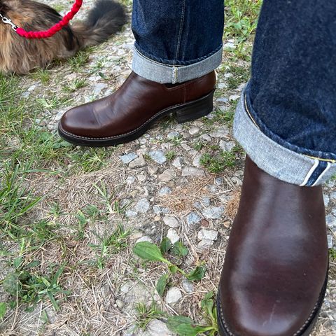 View photo of Addict Boots AB-03 Chelsea Boots in Brown Horsehide