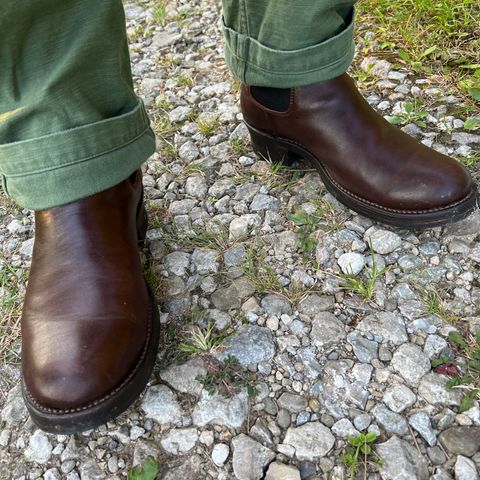 View photo of Addict Boots AB-03 Chelsea Boots in Brown Horsehide