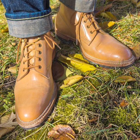 Midas Spalla Derby Boot in Shinki Natural Oiled Horsebutt