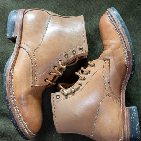 Midas Spalla Derby Boot in Shinki Natural Oiled Horsebutt