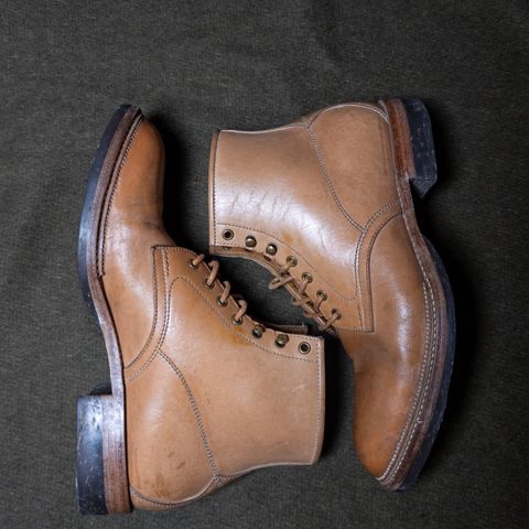 View photo of Midas Spalla Derby Boot in Shinki Natural Oiled Horsebutt