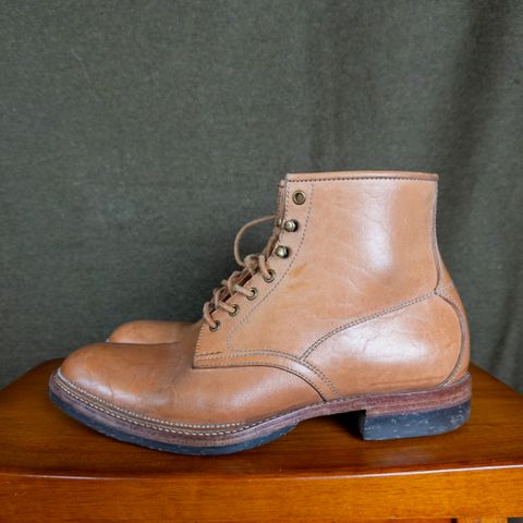 View photo of Midas Spalla Derby Boot in Shinki Natural Oiled Horsebutt