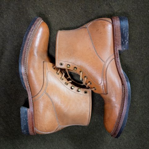 View photo of Midas Spalla Derby Boot in Shinki Natural Oiled Horsebutt