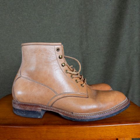 View photo of Midas Spalla Derby Boot in Shinki Natural Oiled Horsebutt