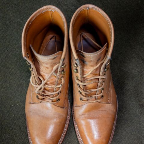 View photo of Midas Spalla Derby Boot in Shinki Natural Oiled Horsebutt