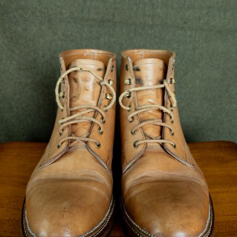 View photo of Midas Spalla Derby Boot in Shinki Natural Oiled Horsebutt