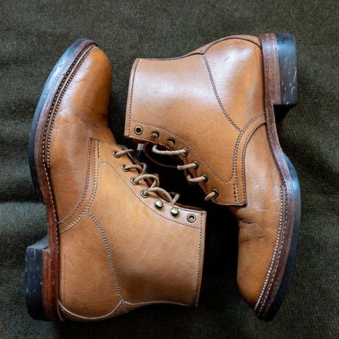 View photo of Midas Spalla Derby Boot in Shinki Natural Oiled Horsebutt