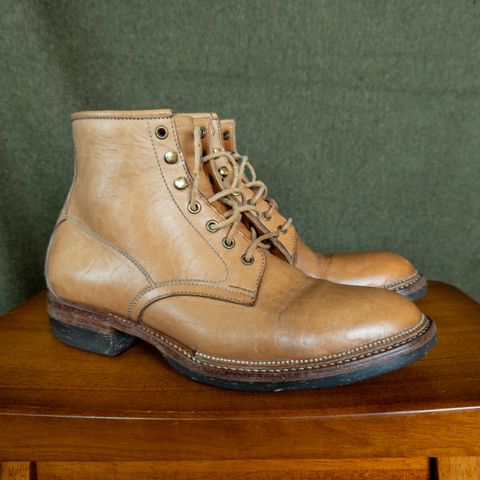 View photo of Midas Spalla Derby Boot in Shinki Natural Oiled Horsebutt