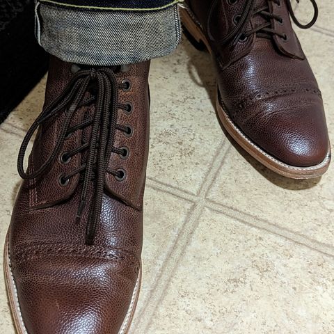 View photo of John Doe Shoes 420 Brogue Cap Toe in Unknown Material