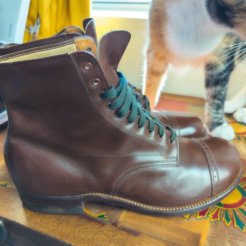 View photo of International Shoe Co. Type 1 Service Boot in Unknown Leather