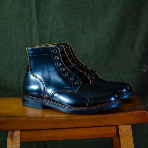 View photo of Luosjiet Captoe Service Boot in Teacore OTA Cowhide