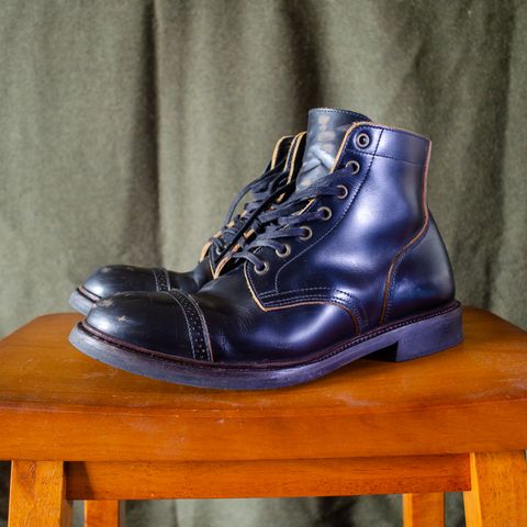 View photo of Luosjiet Captoe Service Boot in Teacore OTA Cowhide