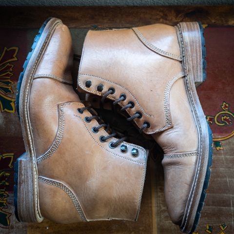 View photo of John Doe Shoes 420 in Horween Russet Horsehide Strips