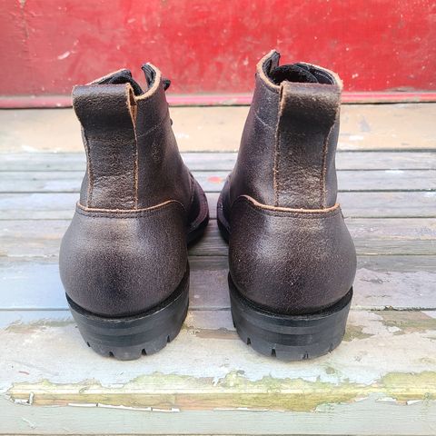 View photo of Truman Service Boot in Horween Black Waxed Flesh