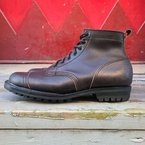 View photo of Truman Service Boot in Horween Black Waxed Flesh