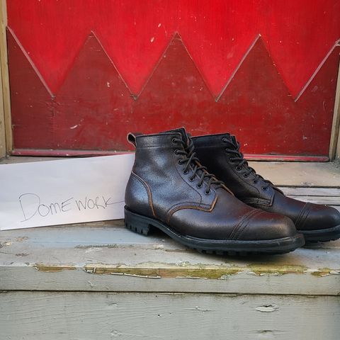 View photo of Truman Service Boot in Horween Black Waxed Flesh