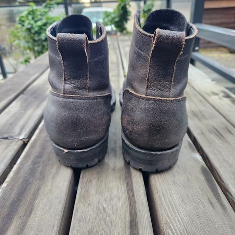 View photo of Truman Service Boot in Horween Black Waxed Flesh