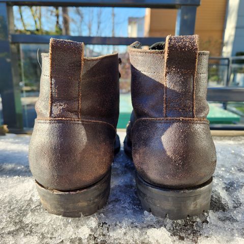 View photo of Truman Service Boot in Horween Black Waxed Flesh