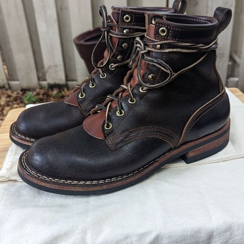 Nicks Falcon in Horween Brown Waxed Flesh