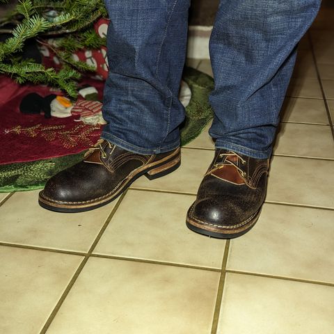 Nicks Falcon in Horween Brown Waxed Flesh