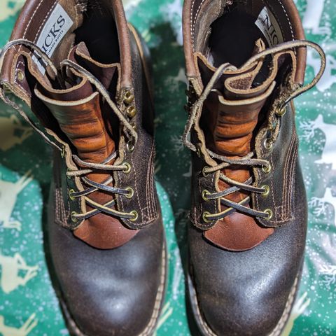 Nicks Falcon in Horween Brown Waxed Flesh