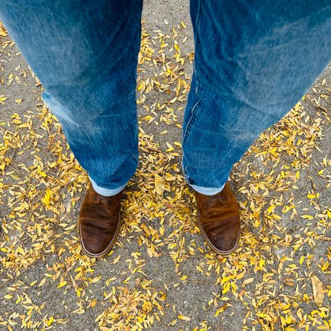 TAFT Stitchdown Legacy Boot in C.F. Stead Rust Waxy Commander Suede