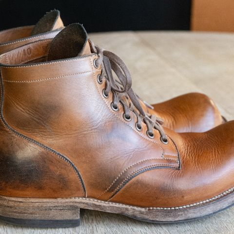 Viberg Service Boot in Horween Raw Natural Wolly Chromexcel