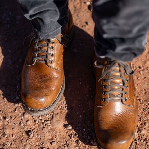 Viberg Service Boot in Horween Raw Natural Wolly Chromexcel