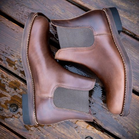 View photo of Rolling Dub Trio Stan in Horween Brown Chromexcel