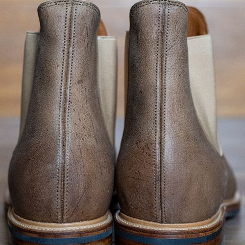 Viberg Chelsea in C.F. Stead Camel Hair Waxed Kudu