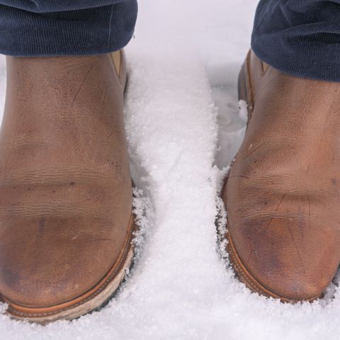 Viberg Chelsea in C.F. Stead Camel Hair Waxed Kudu