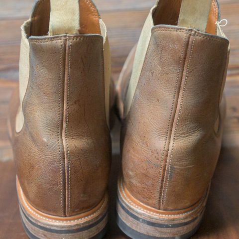 Viberg Chelsea in C.F. Stead Camel Hair Waxed Kudu