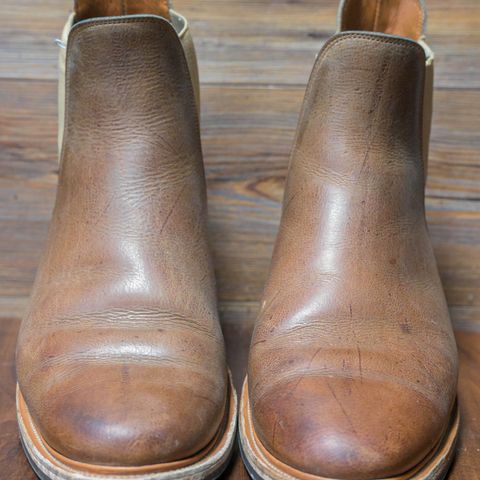 Viberg Chelsea in C.F. Stead Camel Hair Waxed Kudu