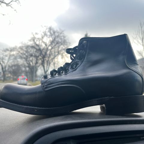 View photo of Unknown Maker Service Boot in Unknown Leather