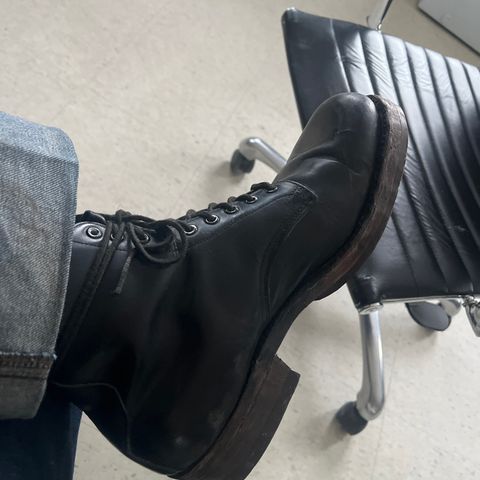 View photo of Unknown Maker Service Boot in Unknown Leather