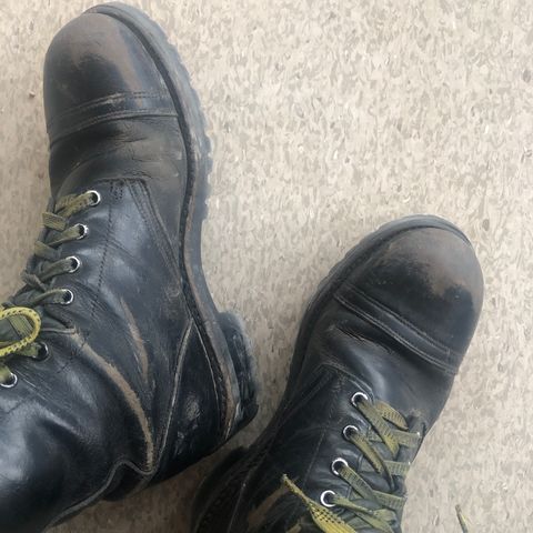 H.H. Brown Garrison Dress Boot in Black Corrected Grain Hi Shine “Teacore”