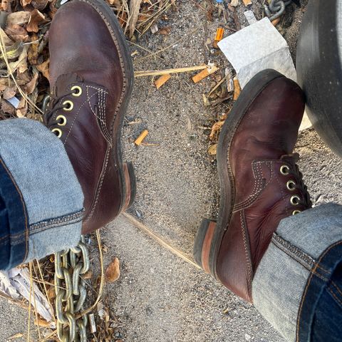 View photo of GREB 1960s Kodiak Steel Toe in Unknown Leather