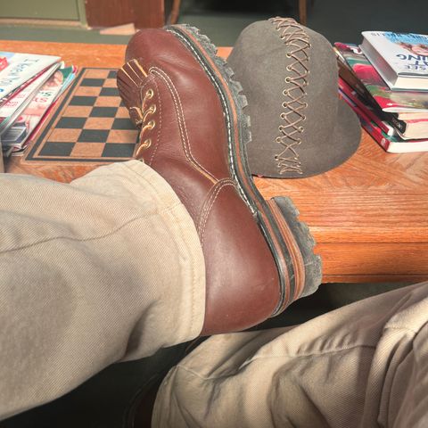 Canada West Red Dog Lace To Toe CSA Logger - 34363 in Seidel Red Dog Oil Tan