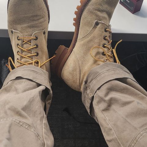 Chippewa Type 1 Service Boot in Sand Roughout