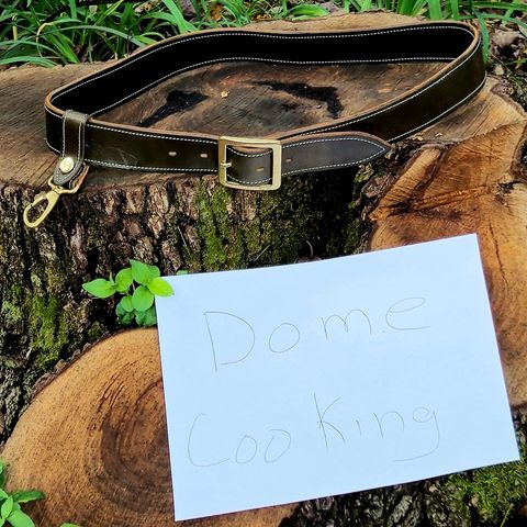 Unsung Yoke Belt in Wickett & Craig Olive Oiled Latigo