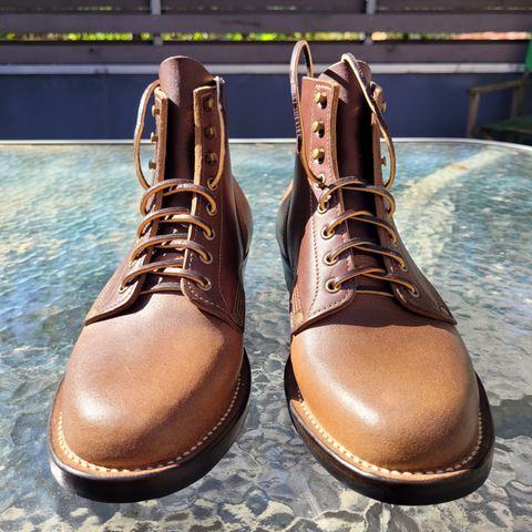 NF Bootmaker Milton Boot in Horween Natural Illini Latigo