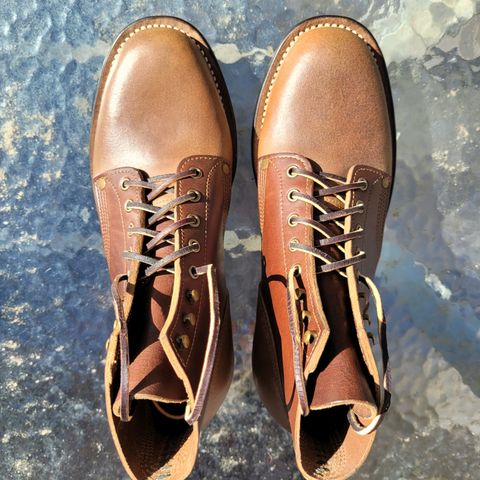 View photo of NF Bootmaker Milton Boot in Horween Natural Illini Latigo