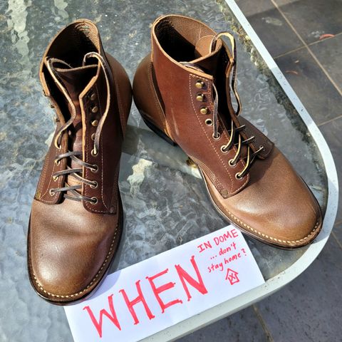 View photo of NF Bootmaker Milton Boot in Horween Natural Illini Latigo