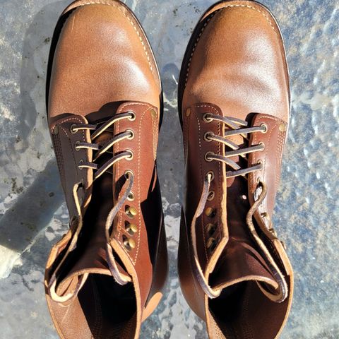 View photo of NF Bootmaker Milton Boot in Horween Natural Illini Latigo