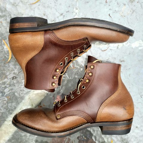 View photo of NF Bootmaker Milton Boot in Horween Natural Illini Latigo